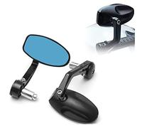 2Pcs/Pair Motorcycle Scooter For Speed Triple Bar End Black Rearview Side Mirrors Back Mirror