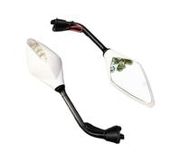 2Pcs/Pair Motorcycle Turn Signals Rearview Mirror Scooter Rear View Mirrors Side Convex 10mm Motorcycle rearview mirror(Black)