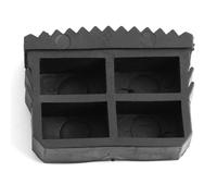 2Pcs Pair Rubber Non Slip Replacement Step Ladder Feet for Aluminum Ladder, Long Lasting Wear Foot Mat Cushion Sole Black