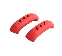 2pcs/pair Silicone Pot Handles Cover Anti-scalding Non-slip Protective Cover Heat Insulation Handle Cover Kitchen Accessories (Color : B-Red)