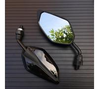 2Pcs/Pair Universial Motorcycle Mirror 10Mm Scooter E-Bike Rearview Mirrors Electrombile Back Side Convex Mirror Mirror For Motorbike