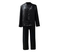 2Pcs Pajamas Set for Women Loungewear Women's Loose Fitting Long Sleeve Two Home Clothes Set Cozy Pjs Clothes (Black, XXL)
