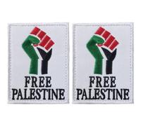 2pcs Palestinian Flag Embroidered Patch Palestinian Flag Military Applique Patch Free Palestine Iron on Patches for Clothes