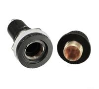 2pcs Panel Mount Fuse Holder for 5x20mm/6x30mm Glass Fuses with Solder Terminals Finger Release Cap 10A 250V 15A 125V Electrical Use