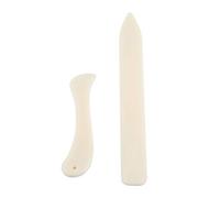 2pcs Paper Creaser Set, Bone Folder Scorer Marker Handmade Books Bookbinding White Tool Scoring for DIY Handmade Leather Burnishing Bookbinding Books Cards