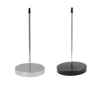 2pcs Paper Memo Holder - Metal Receipt Spikes - Receipt Spike, Paper Spike Receipt,Metal Receipt Holder,Restaurant Note Spike,Metal Bill Sticky Note Holder with Round Stand for Restaurant Office Hotel