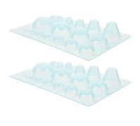 2pcs Paper Quilling Mold for DIY Crafts Plastic Half Ball Dome Tool
