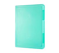 2pcs Paper Storage Organizer Simplicity Box Document Dust Proof Clear Information File Office Supply(Green)