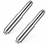 2Pcs Paper Toilet Holder Replacement Rod, Universal Stainless Steel Toilet Paper Holder Spring Loaded Toilet Paper Holder Roller Replacement (Sliver)