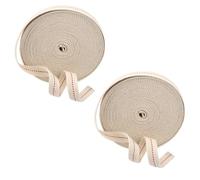 2Pcs Paraffin Heater Replacement Wicks, 2cm/1m Flat Crackle-Free Cotton Wicks for Paraffin Heaters, Kerosene Lanterns, Oil Lamp & DIY Candle Making