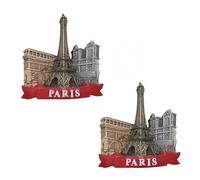 2Pcs Paris France 3D Tower Refrigerator Magnet Tourist Souvenirs, Resin Magnetic Stickers Fridge Magnet Home and Kitchen Decoration Kitchen Accessories, Refrigerator Magnets