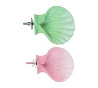 2PCS Parrots Perches Stand Artificial Teeth Beak Grinding Stone Parrots Cage Accessories for Beak Maintenance Colorful Birds Perch Stand
