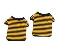 2pcs Party Dog Cloth Dog Clothes Bow Yellow Blouse Dog Sweaters for Small Dogs Dog Vest Cloth Pet Summer Clothes Small D