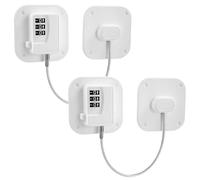 2pcs Password Fridge Lock, Safety Fridge Locks for Children Digital Password Child Safety Cabinet Locks for Freezer Door File Drawer Cabinet Cupboard Windows