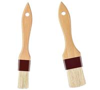 2PCS Pastry Brushes - Basting Brushes for Cooking, Grilling, Baking - Non-Shedding BBQ Brush Set for Marinades, Butter, Sauces & Kitchen Use