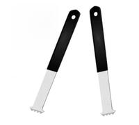 2PCS Paver Puller Tool for Molding Siding and Flooring Removal, Galvanized Steel with Micro-Teeth Gripper Slots, Non-Slip Rubberized Handle, for Durable Multi-Tool for Garden and Patio Maintenance