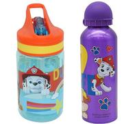 2Pcs Paw Patrol Kids Water Bottle - 400ml BPA-Free Tritan & 500ml Leakproof Aluminium Options - Lightweight, Durable & Portable Drink Bottle for School, Nursery, Travel, Sports & Outdoor Adventures