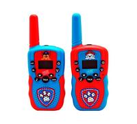 2Pcs Paw Patrol Walkie Talkies Set for Kids, Static Free, Static Free, 80M Transmission Range and Mic, Belt Clip for Transport, Communication Game for Children 3+Years