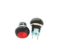 2PCS PBS-33A Lock Button RED 12mm Round Latching Switch Small Push 3A 250V