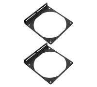 2pcs PC Cooling Fan Bracket Plate for 12cm Case Fans Iron Black Mount