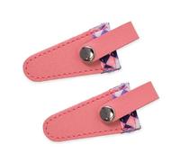 2pcs PCS PCS Embroidery Scissors Sheath PU Scissors Cover Color Grid Scissors Protective Cover Sewing Scissors Sheath