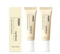 2PCS PDRN Hydrating Lip Balm,Moisturizing Lip Plumper & Non-Sticky Lip Oil for Dry & Chapped Lips,Lip Gloss Set for Soft Smooth Lips,Includes Lip Scrub,Clear Lip Gloss,Plumping Lip Glosses,10g