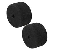 2Pcs Pedal Beater Head Felt, Drum Beater Head Replacement, Medium - Hard Black Felt Washer for Bass Drum Pedal, Soft Impact Surface with Compact Design for Jazz Rock Percussion