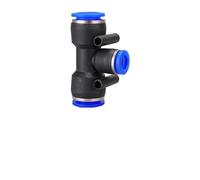2PCS PEG Gas Pipe tee Connector PW Quick Plug Y-Type Connector PG Straight Pneumatic Quick Connector 6-4/8-4/8-6/10-6/10-8/12-10(PEG,8-4)