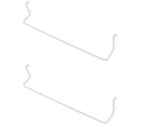 2pcs Pegboard Towel Holder for Paper Roll, Stainless Steel White 26.5x5x4cm | Garage and Workbench Use, Keeps Towels Dry, Sleek Organiser for Home DIY Setups and Storage