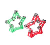 2pcs Pentagram Hand Bell Fidget Spinner Stuffed Animals Car Hand Rattle Rattle Hand Rattle Percussion Rattle Plastic