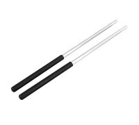 2PCS Percussion Drum Stick, Aluminium Alloy Drumsticks, Multifunctional Portable Drum Sticks with Wrapped Handle, Silver Color Drumstick for Electronic Drums and Percussion Instrum