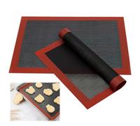2Pcs Perforated Silicone Baking Mat 15.7 x 11.8 in Baking Sheet Reusable for Oven Non Stick Pastry Mats Heat Resistant -94-482°F for Cookies, Macarons, Pastry, Bread and Food Preparation