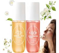 2PCS Perfume Body Spray,Hair and Body Fragrance Mist,Long-Lasting Fresh Fruity Perfume Spray,Fruity Body Spray Body Splash for Women,Attract Hair Mist Perfu/me M/ist,Natu/ral Moisturizing Bo/dy Splash