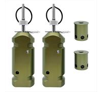 2PCS Perimeter Trip Alarm 12 Gauge Camping Trip Wire Alarm DefenseDevice Warning System for Security 360 Coverage Quad