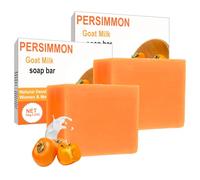 2pcs Persimmon Soap Bar For Body Odor - Persimmon Goat Milk Soap for Face,Body - Deodorant Bodys Bar Soaps for Old People Smell - Eliminating Bodys Odor Wash Soaps For Women & Men