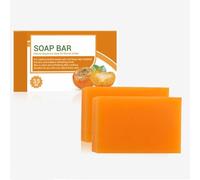 2Pcs Persimmon Soap Bar for Body Odor Removal,Handmade Persimmon Green Tea Soap for Face and Body Wash,Old People Smell Eliminator Deodorant Bath Soap for Women Men