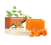 2pcs Persimmon Soap Bar - Natural Soap for Body Odor Removal - Handmade Soap wtih Persimmon & Green Tea - Improve Body Odor Bar Soaps for Men & Women - Deodorant Bath Men Soa_p - Vegan Cruelty-free