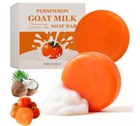 2pcs Persimmon Soap Bars for Old People,Persimmon Soap for Nonenal,Natural Soaps with Goat Milk & Coconut Oil,Deep Cleansing, Moisturizing Body Cleanser, Gentle Body Wash for Dry Skin,100g*2