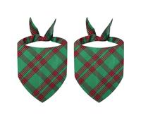 2PCS Pet Bandana for Cat Dogs Christmas Festive Party Props Dog Bandanas Scarf Triangle SalivaTowel Pet Holiday Collar