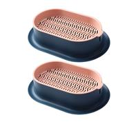 2Pcs Pet Cats Grass Potted Hydroponic Plant Digestion Growing Tray Greenhouses Cleaning Stomach Grass Pots Grow Box Space Saving Planter