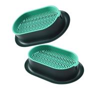 2Pcs Pet Cats Grass Potted Hydroponic Plant Digestion Growing Tray Greenhouses Cleaning Stomach Grass Pots Grow Box Space Saving Planter