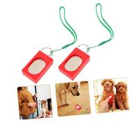 2pcs Pet Clicker Dog Calling Clickers Dog Obedience Aid Dog Barking Clicker Pet Calling Clickers Pet Food Clickers Pet Training Clickers Tool Dog Food Clickers Plastic Red