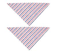 2pcs PET Dog Handkerchief Festival Bib for Independence Day Parties