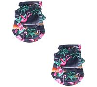 2pcs Pet Dog Printed Shirt Pet Shirts for Medium Dogs Dog Floral T- Shirt Dog Costume Puppy Summer Vest Large Dog Shirt