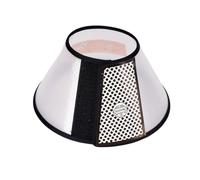 2pcs Pet Elizabethan Collar for Dogs Comfy Cones to Stop Licking Protective Collar for Dog After Surgery Anti-Bite Lick(Black,M)