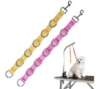 2PCS Pet Grooming Extender, Adjustable Dog Grooming Loops with 6D-Buckles for Pet Grooming Table Bathtub