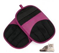 2pcs Pet Hair Remover Glove, Double-Sided Pet Hair Removal Gloves, Electrostatic Waterproof Reusable Magic Brush for Effortless Pets Hair Remover Tool on Carpet, Clothing, Laundry, Couch