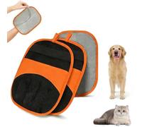 2pcs Pet Hair Remover Glove, Double-Sided Pet Hair Removal Gloves, Electrostatic Waterproof Reusable Magic Brush for Effortless Pets Hair Remover Tool on Carpet, Clothing, Laundry, Couch