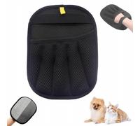 2PCS Pet Hair Remover Gloves, 2025 Upgrade Electrostatic Pet Hair Remover Gloves for Dog & Cat, Reusable Pet Grooming Glove (Black,2pcs)