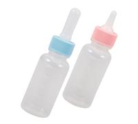 2pcs Pet Nursing Bottles, Goat Milk Bottle Kitten Formula Feeder Bottle Small Animal Nursing Puppy Milk Replacement Bottle for Newborn Pets